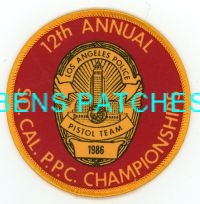 CALIFORNIA,LOS ANGELES POLICE PPC 1986 1
